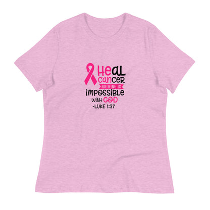 Heal Cancer -- Womens Relaxed T Shirt