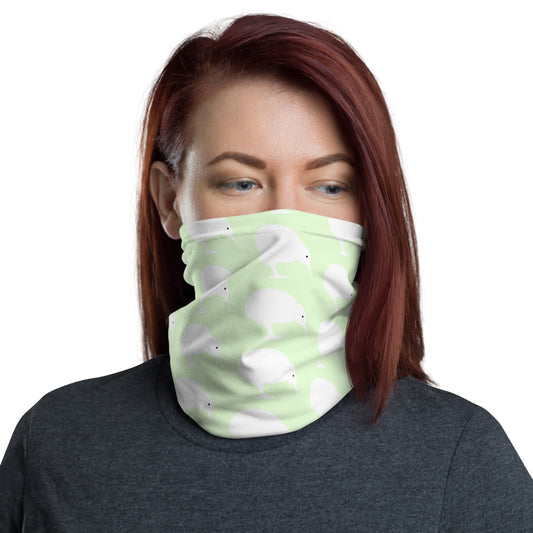 NZ Kiwi white green - Neck Gaiter