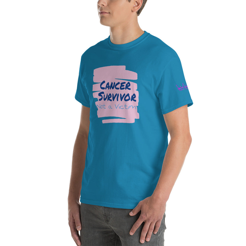 Cancer Survivor Not a Victim - Short Sleeve T-Shirt