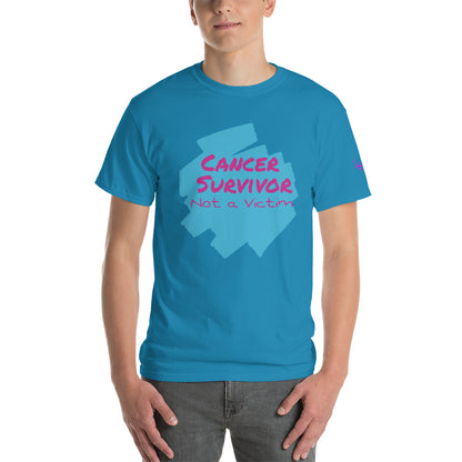 Cancer Survivor Not a Victim - Short Sleeve T-Shirt