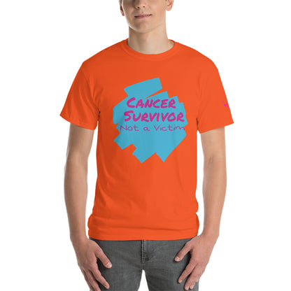 Cancer Survivor Not a Victim - Short Sleeve T-Shirt