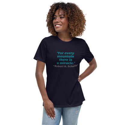 Blue For Every Mountain -- Womens Relaxed T Shirt