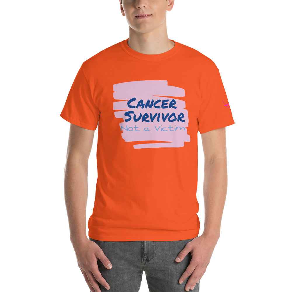 Cancer Survivor Not a Victim - Short Sleeve T-Shirt