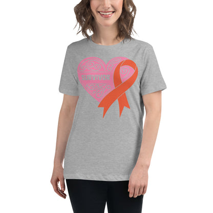 Survivor Pink Kidney Cancer -- Womens Relaxed T Shirt