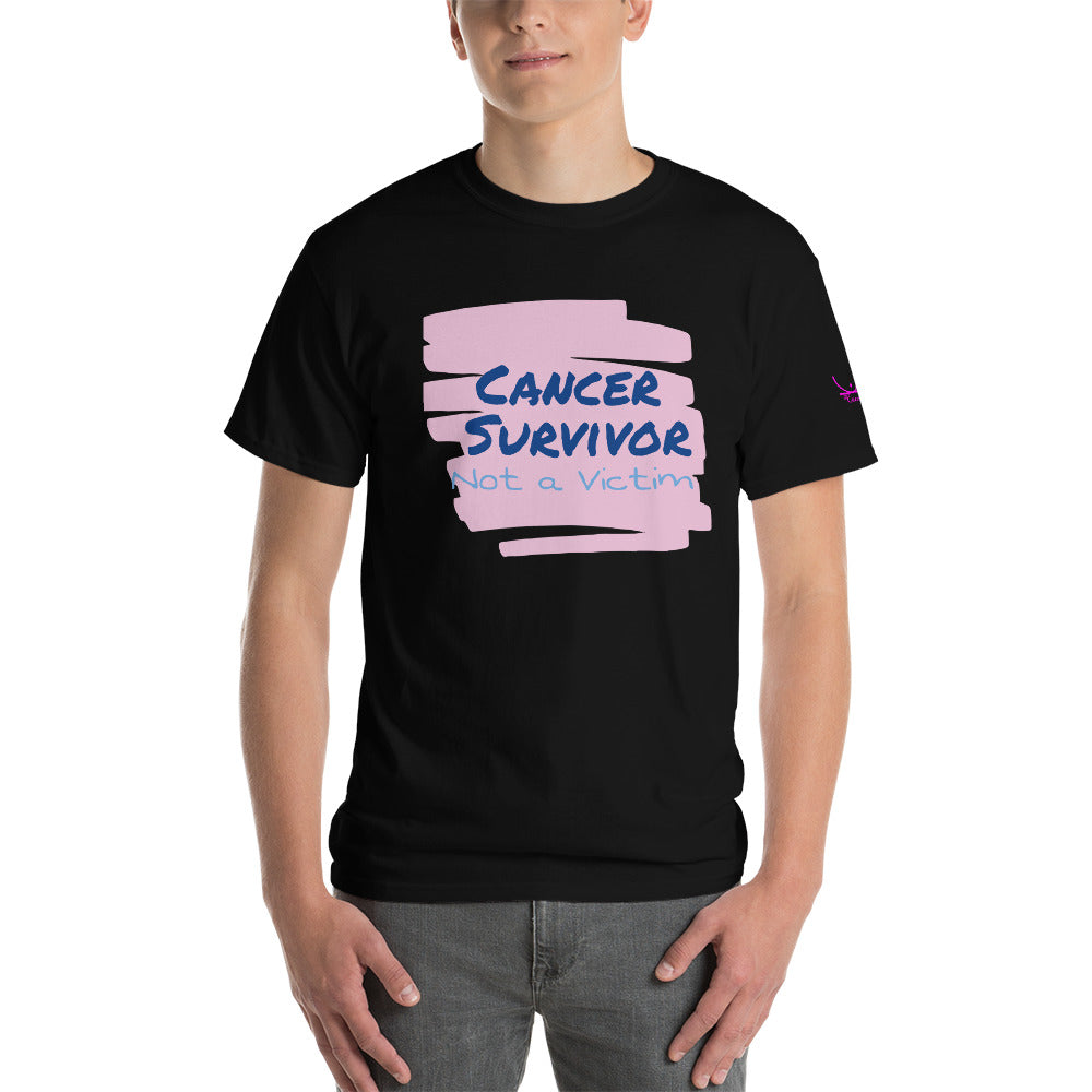 Cancer Survivor Not a Victim - Short Sleeve T-Shirt