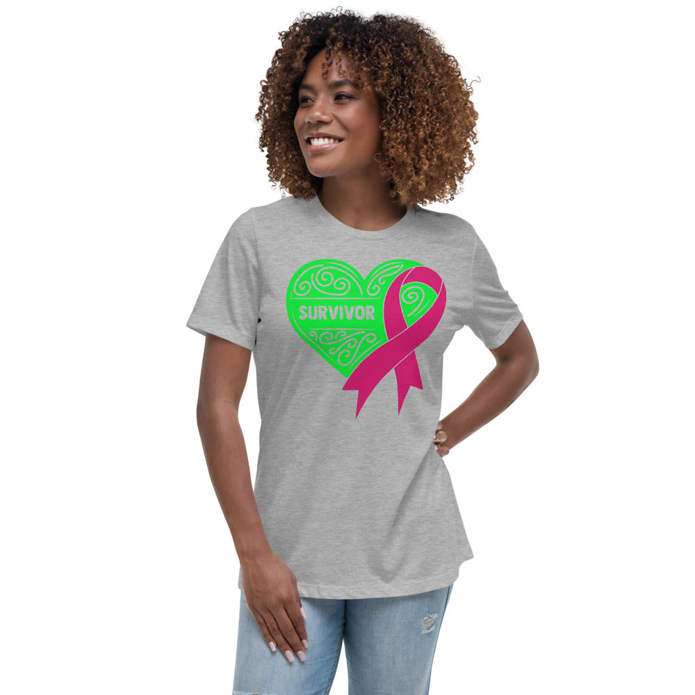 Survivor Green Breast Cancer -- Womens Relaxed T Shirt