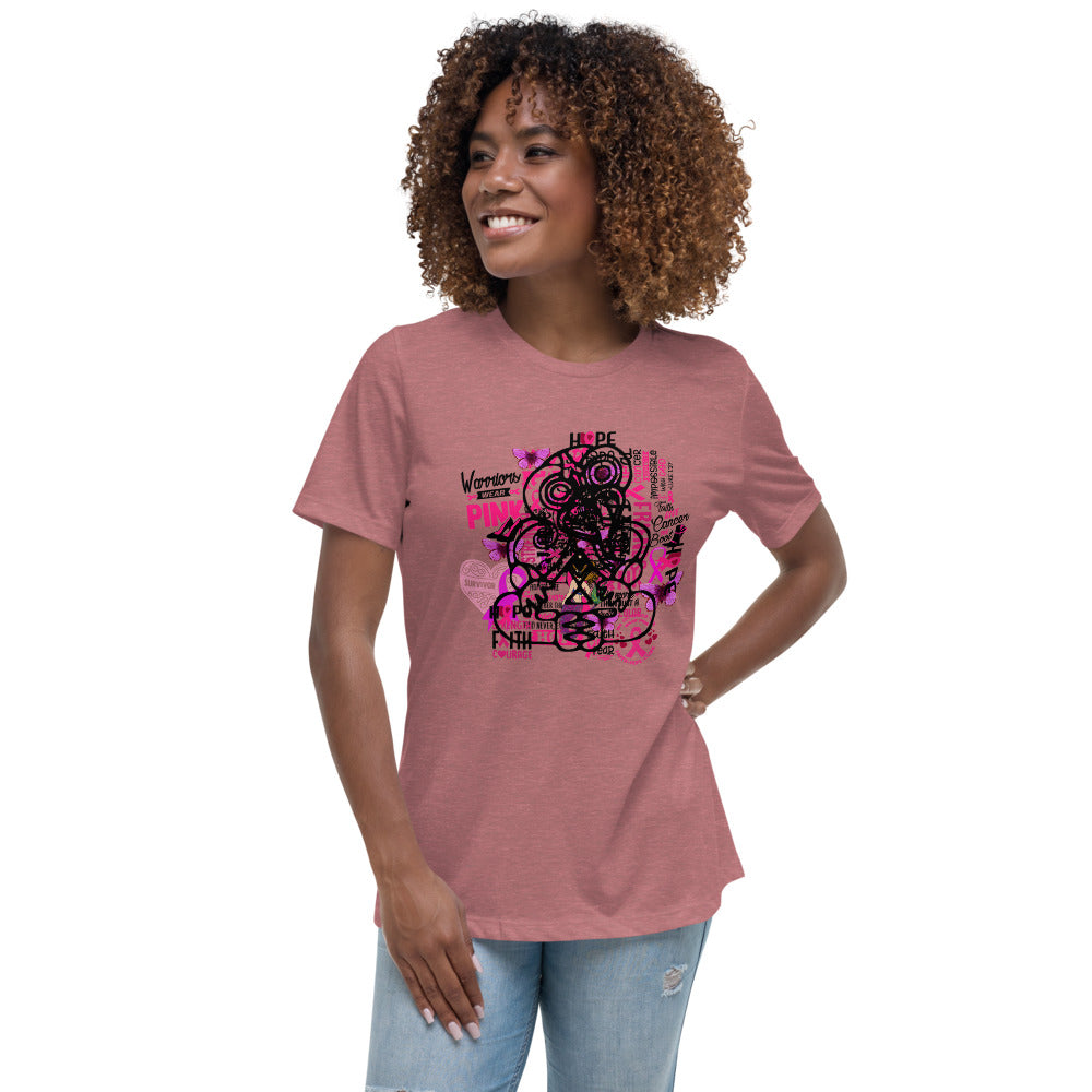 Breast Cancer Tiki - Women's Relaxed T-Shirt