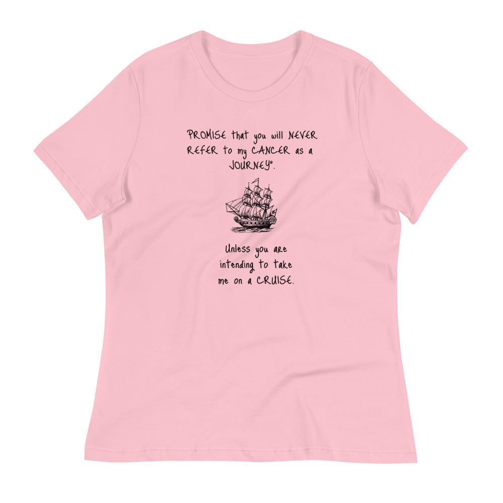 Never Refer to my Cancer as a journey -  Womens Relaxed T Shirt