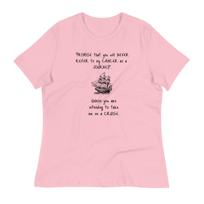 Never Refer to my Cancer as a journey -  Womens Relaxed T Shirt