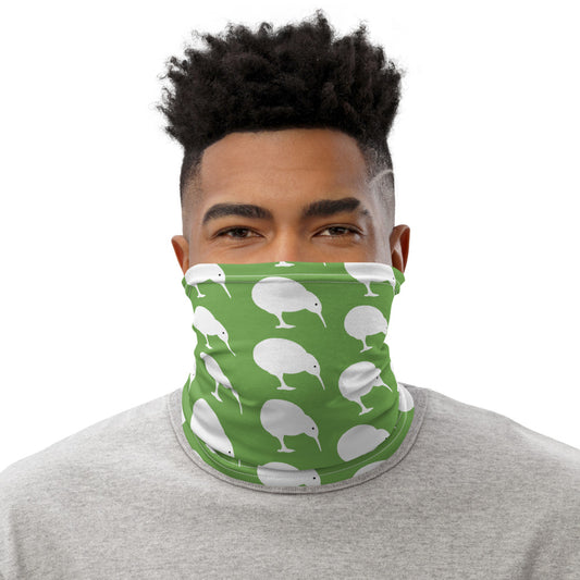 NZ Kiwi white green - Neck Gaiter
