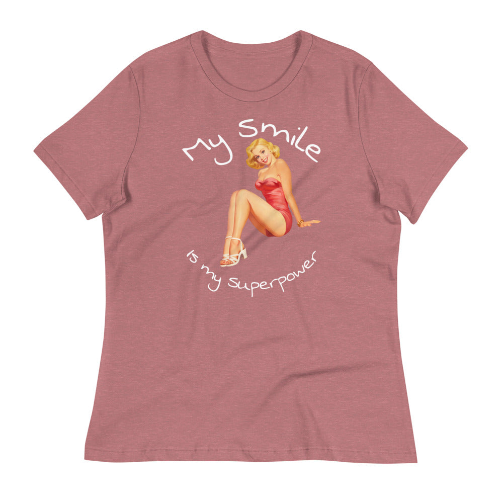 My Smile is my superpower - Women's Relaxed T-Shirt