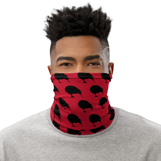 NZ Kiwi Dark Red - Neck Gaiter