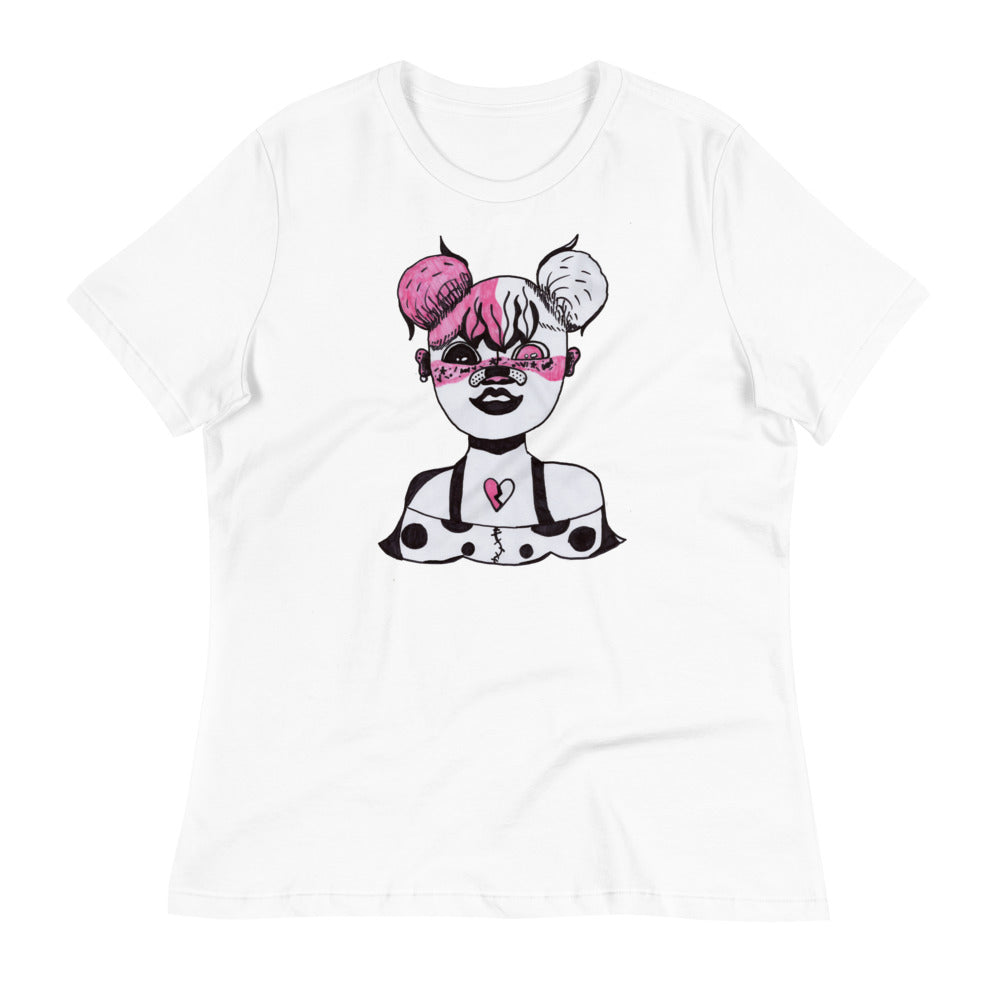 Mia's Merch Funky Girl -- Womens Relaxed T Shirt