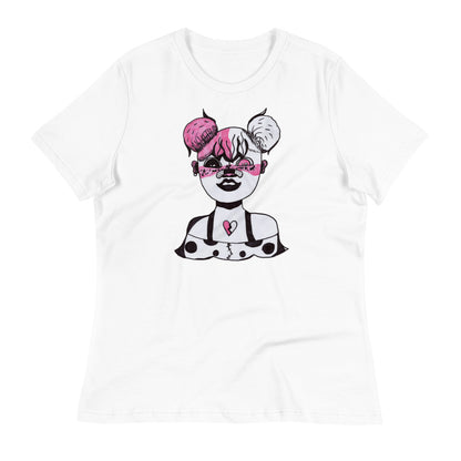 Mia's Merch Funky Girl -- Womens Relaxed T Shirt