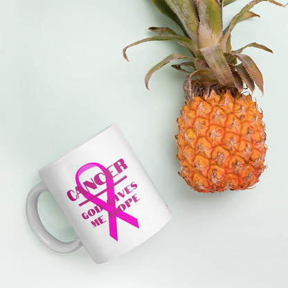 Cancer God gives me hope - Mug