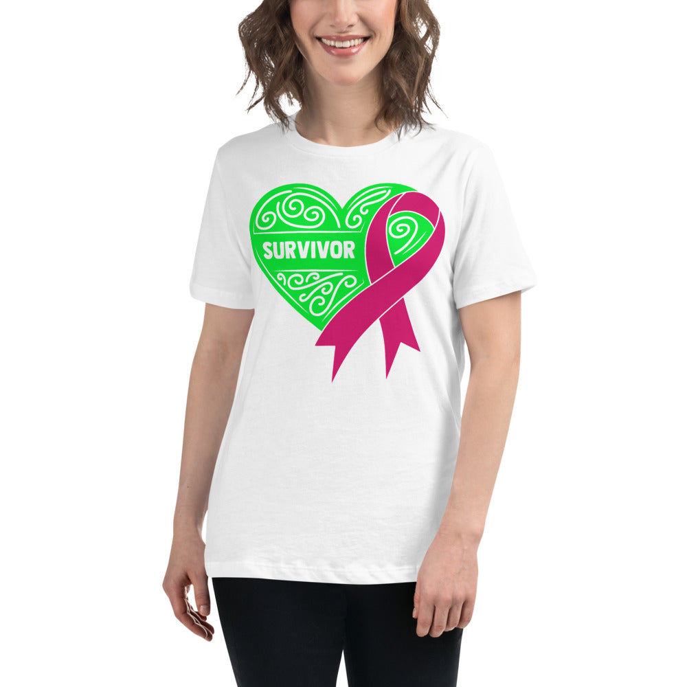 Survivor Green Breast Cancer -- Womens Relaxed T Shirt