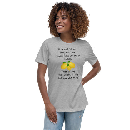 Lemons -  Womens Relaxed T Shirt