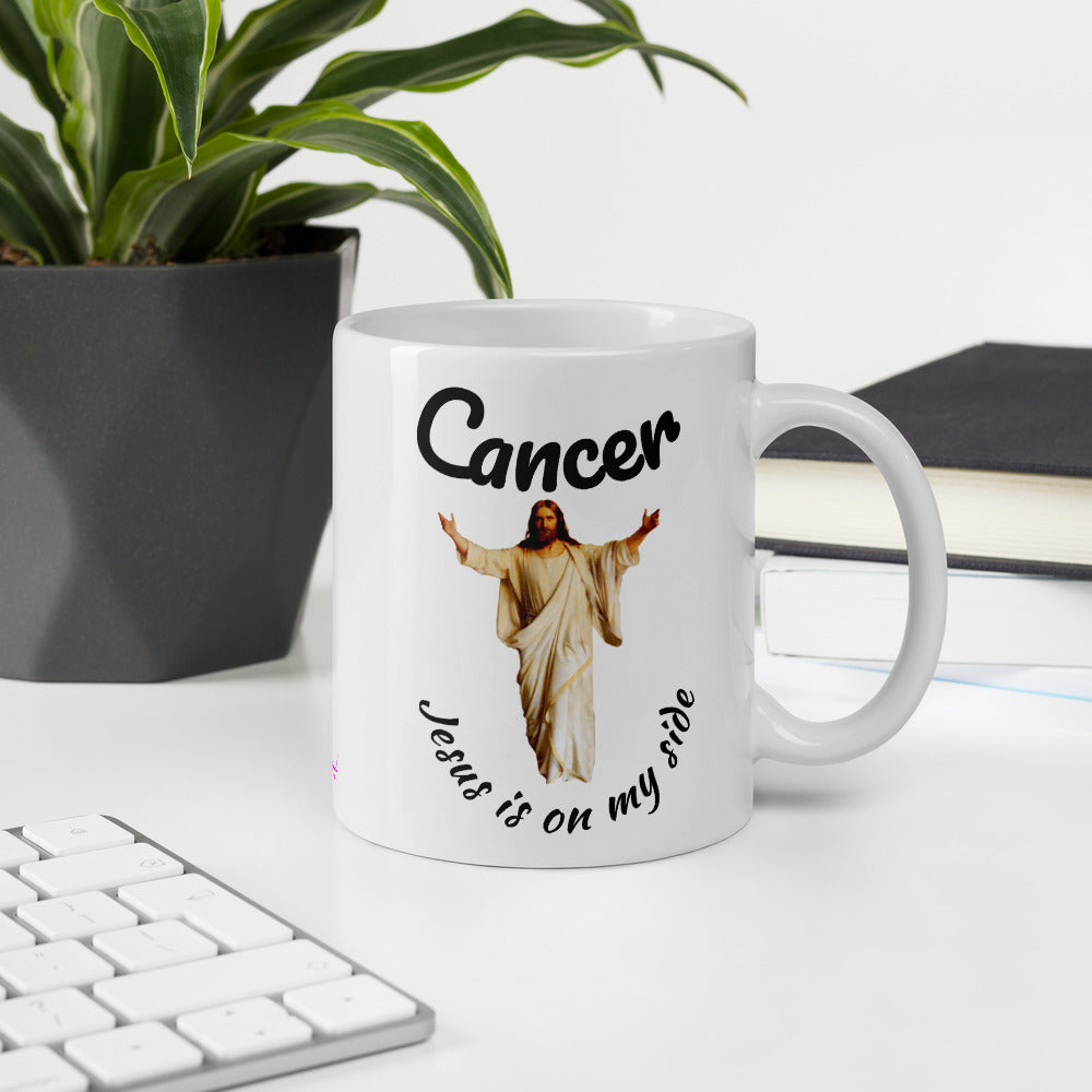 Jesus sent an angel Cancer won't take me - Mug