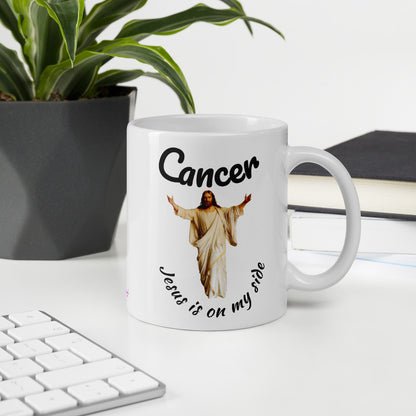Jesus sent an angel Cancer won't take me - Mug