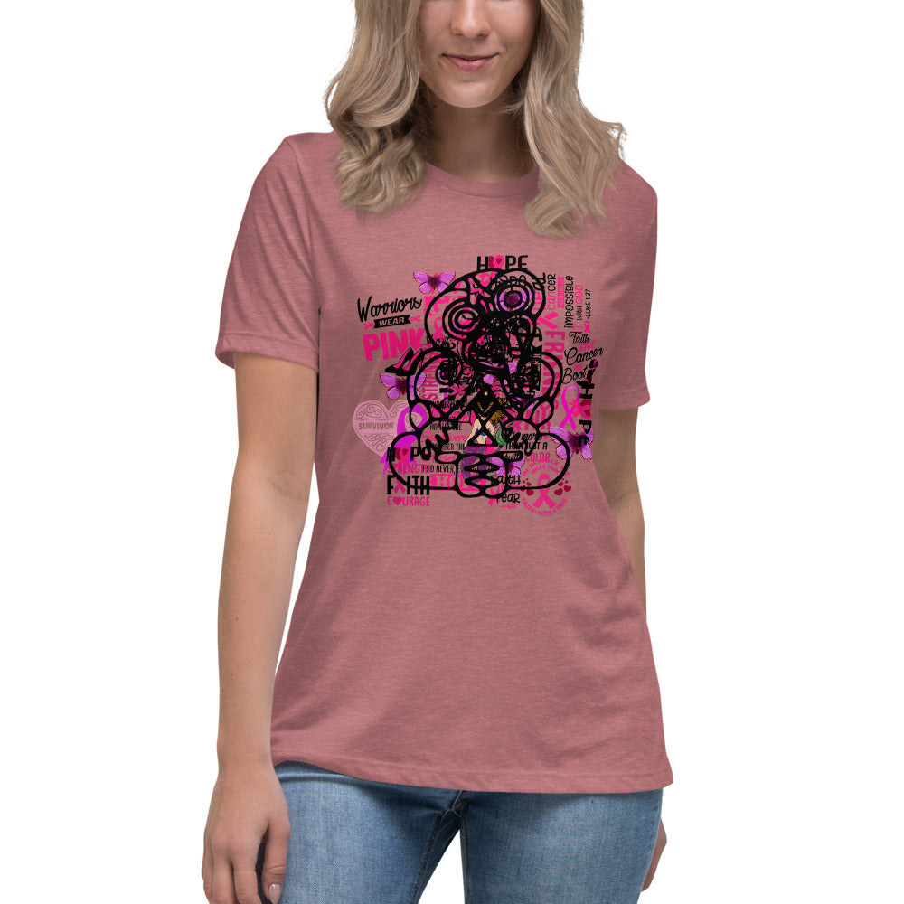 Breast Cancer Tiki - Women's Relaxed T-Shirt