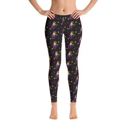 Breast Cancer Mermaid - Leggings