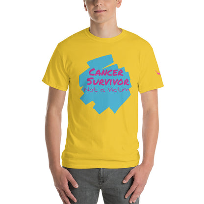 Cancer Survivor Not a Victim - Short Sleeve T-Shirt