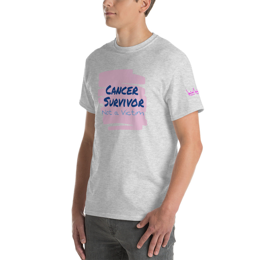 Cancer Survivor Not a Victim - Short Sleeve T-Shirt