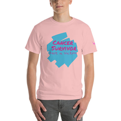 Cancer Survivor Not a Victim - Short Sleeve T-Shirt