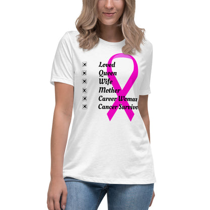 Who I am Cancer -  Womens Relaxed T Shirt