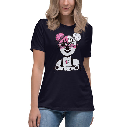 Mia's Merch Funky Girl -- Womens Relaxed T Shirt