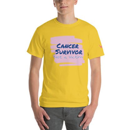 Cancer Survivor Not a Victim - Short Sleeve T-Shirt