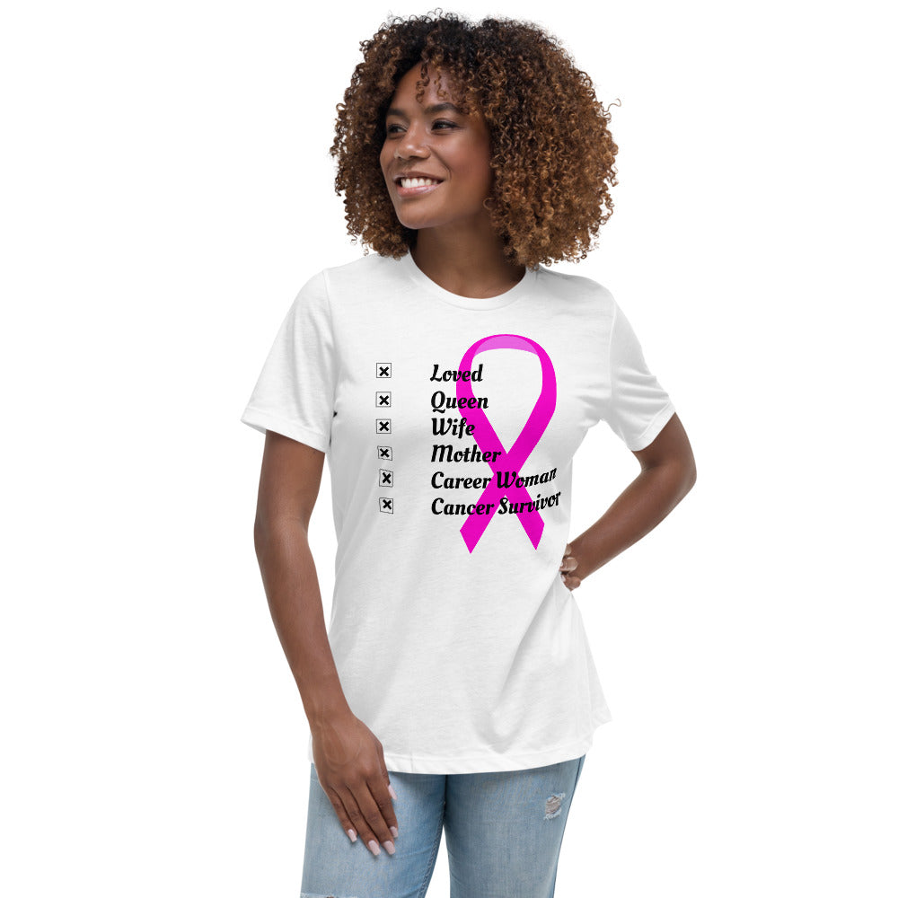 Who I am Cancer -  Womens Relaxed T Shirt