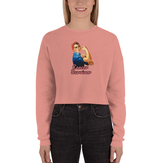 Cancer Survivor Crop Sweatshirt