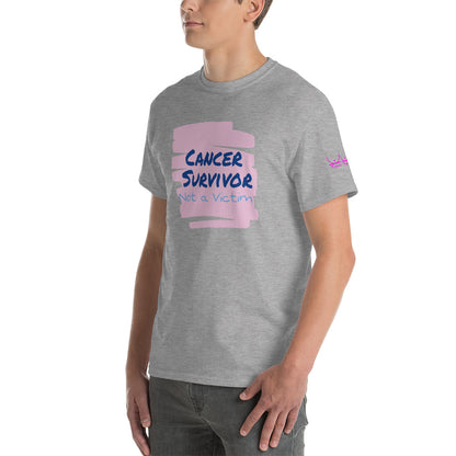 Cancer Survivor Not a Victim - Short Sleeve T-Shirt