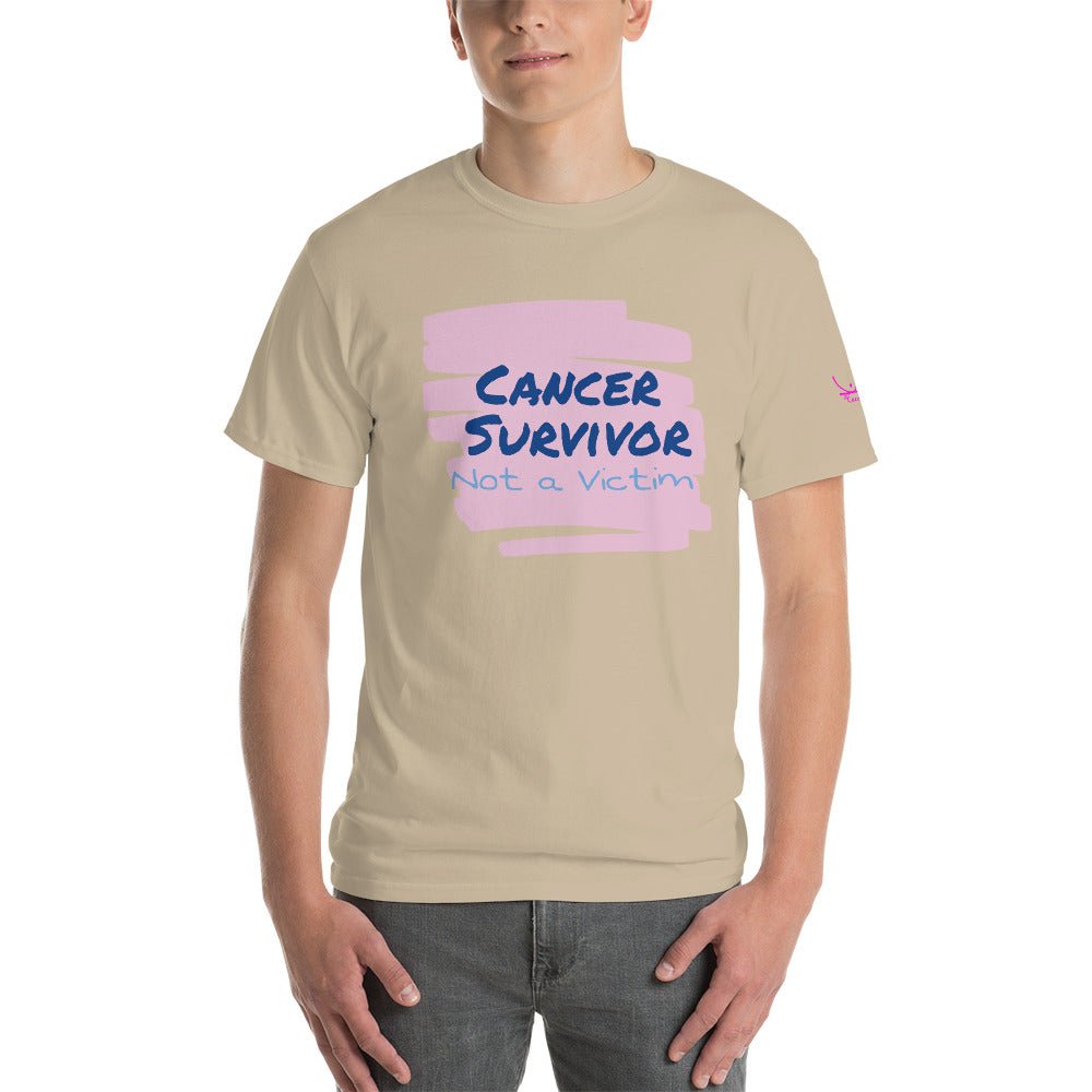 Cancer Survivor Not a Victim - Short Sleeve T-Shirt