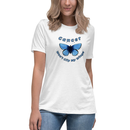 Cancer Won't Clip My Wings  - Women's Relaxed T-Shirt