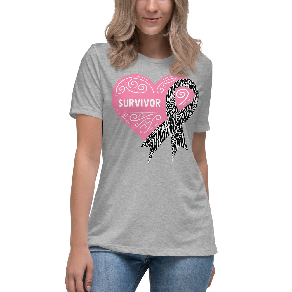 Survivor Pink Carcanoid Cancer -- Womens Relaxed T Shirt