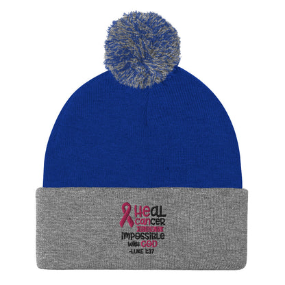 Heal Cancer - Pom-Pom Beanie