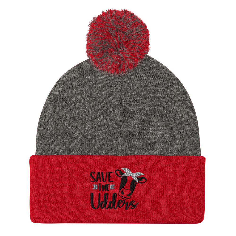 Save the Udders - Pom-Pom Beanie
