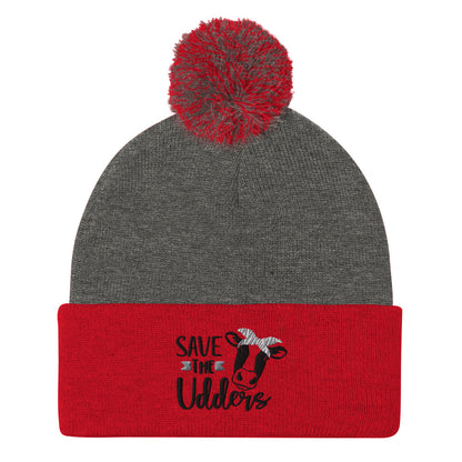 Save the Udders - Pom-Pom Beanie