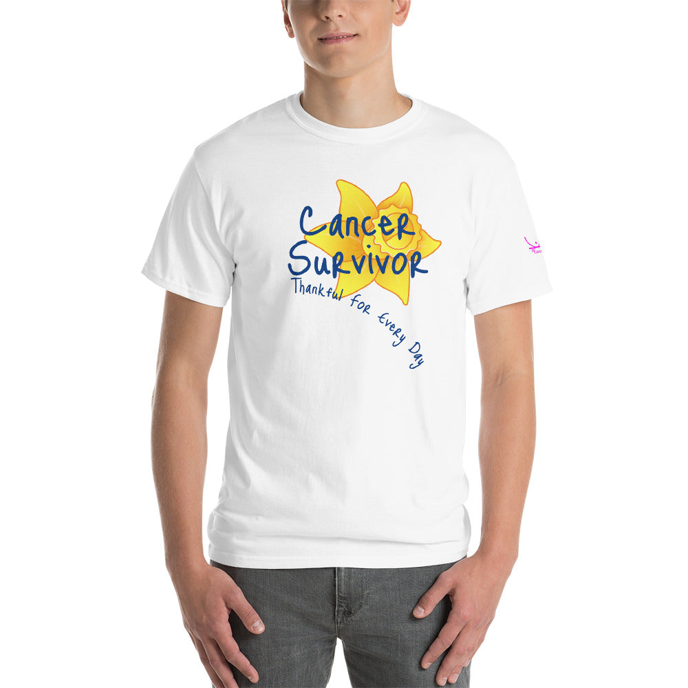 Cancer Survivor Thankful for Every Day - Short Sleeve T-Shirt