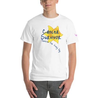 Cancer Survivor Thankful for Every Day - Short Sleeve T-Shirt