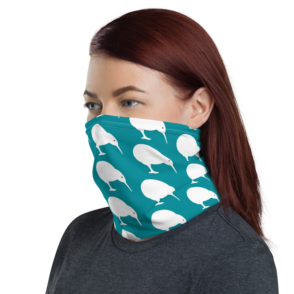 NZ Kiwi white Blue - Neck Gaiter