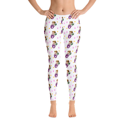 Breast Cancer Mermaid - Leggings