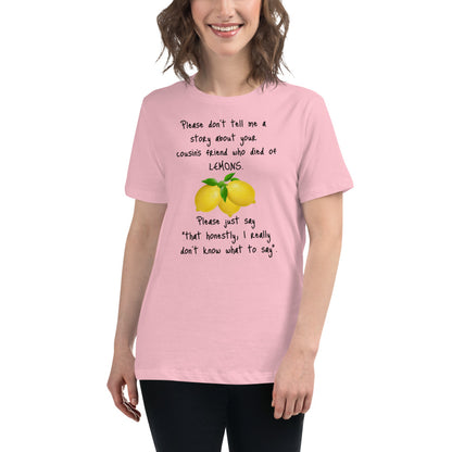 Lemons -  Womens Relaxed T Shirt