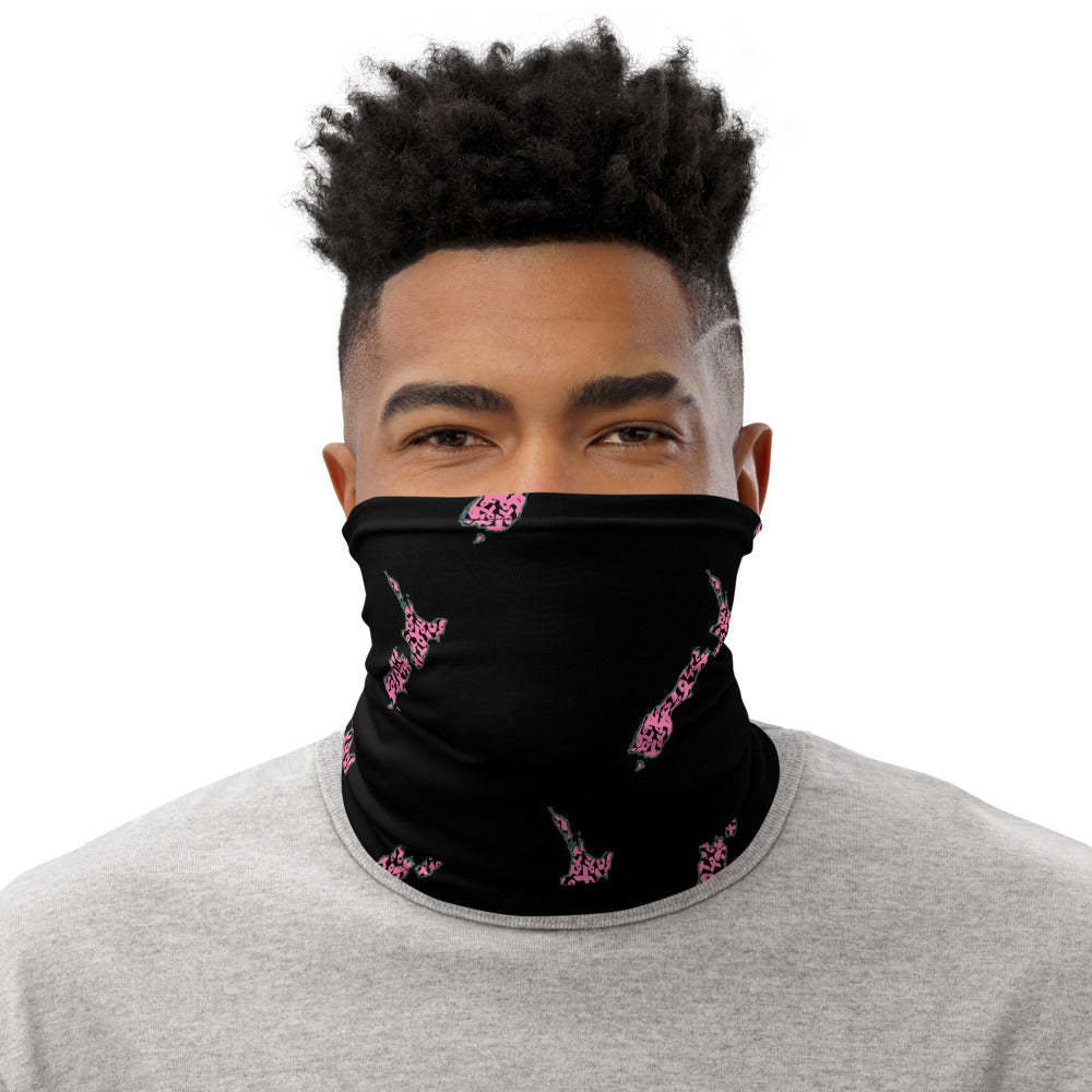 NZ Breast Cancer Black - Neck Gaiter