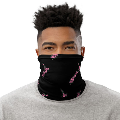 NZ Breast Cancer Black - Neck Gaiter
