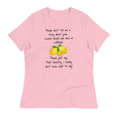 Lemons -  Womens Relaxed T Shirt