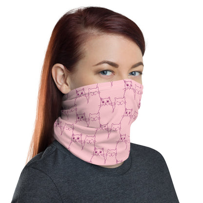 Happy Cat Surprised Cat - Neck Gaiter