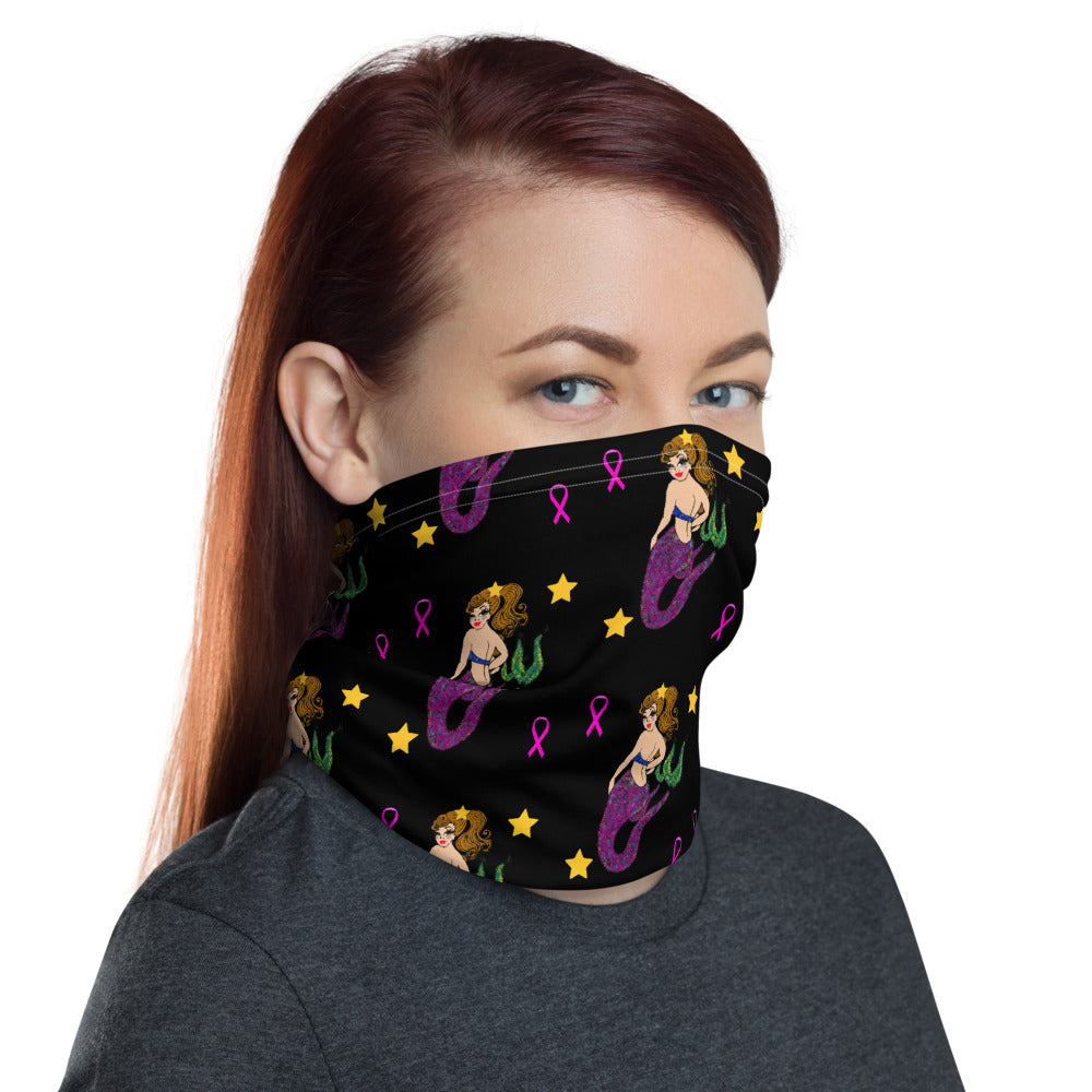 Mermaid Breast Cancer - Neck Gaiter